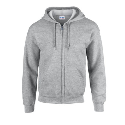 Front - Gildan Unisex Adult Heavy Blend Full Zip Full Zip Hoodie