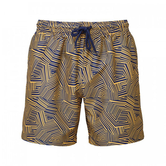 Front - Wombat Mens Patterned Swim Shorts