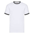 Front - Fruit of the Loom Unisex Adult Ringer T-Shirt