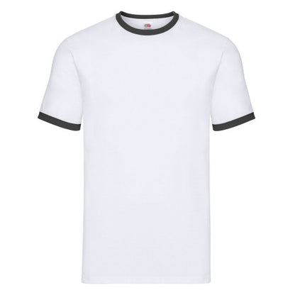 Front - Fruit of the Loom Unisex Adult Ringer T-Shirt