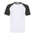 Front - Fruit of the Loom Unisex Adult Contrast Panel Baseball T-Shirt