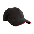 Front - Result Headwear Pro Style Heavy Cotton Sandwich Peak Baseball Cap