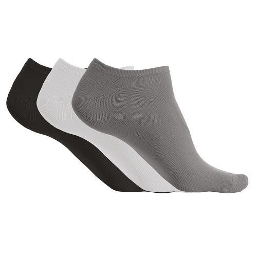 Front - Proact Unisex Adult Microfibre Ankle Socks (Pack of 3)