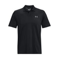 Black-Black - Front - Under Armour Mens Polo Shirt