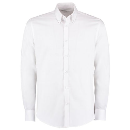 Front - Kustom Kit Mens Oxford Twill Long-Sleeved Shirt