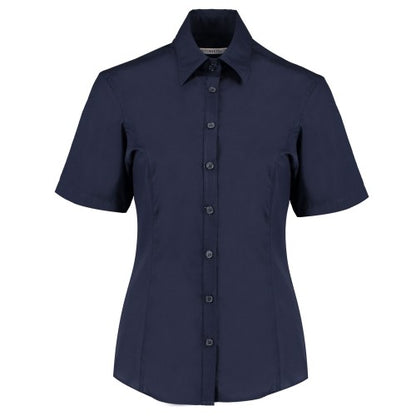Front - Kustom Kit Womens/Ladies Short-Sleeved Business Blouse