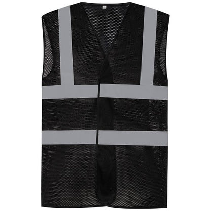 Front - Yoko Unisex Adult Mesh Hi-Vis Vest