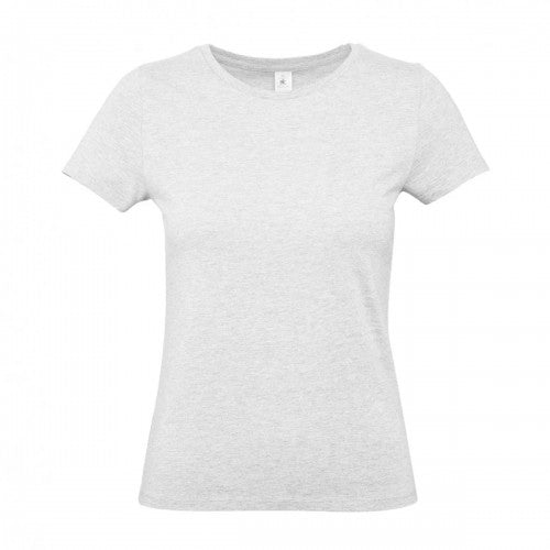 Front - B&C Womens/Ladies #E190 Ringspun Cotton T-Shirt