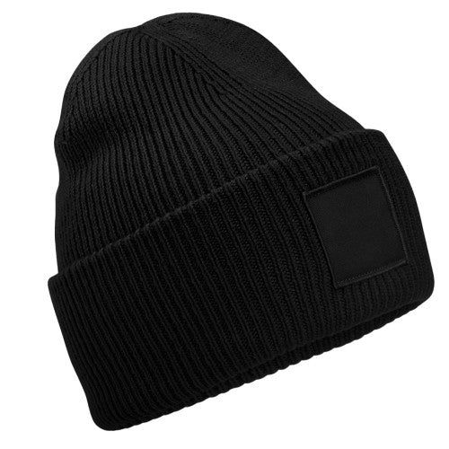 Front - Beechfield Tonal Patch Beanie