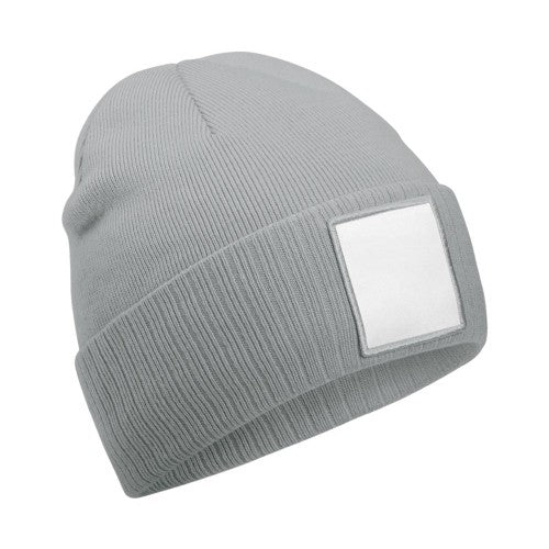Front - Beechfield Appliqué Patch Beanie