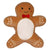 Front - Mumbles Squidgys Gingerbread Man Plush Toy