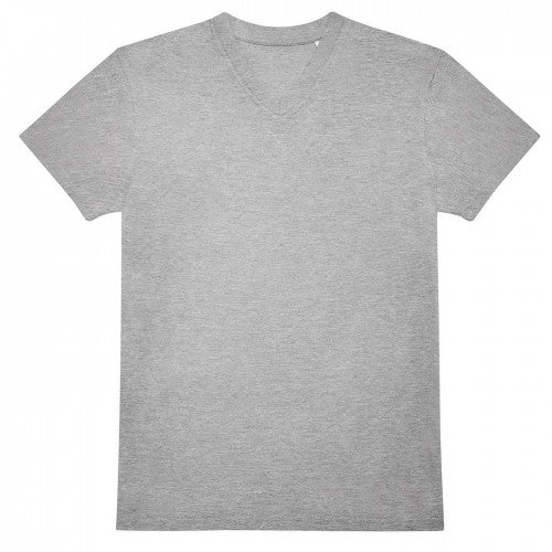 Front - B&C Unisex Adult #E150 Plain V Neck T-Shirt