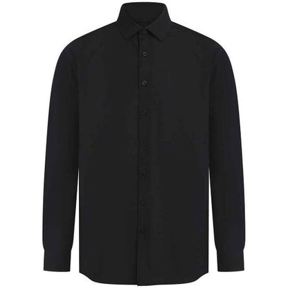 Front - Henbury Mens Cotton Feel CoolPlus Shirt
