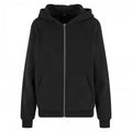 Front - Build Your Brand Womens/Ladies Fluffy Full Zip Hoodie