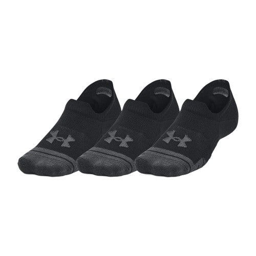 Front - Under Armour Unisex Adult Ultra-Low Training Sports Socks (Pack of 3)