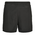 Black-Black - Front - New Morning Studios Mens Basic Swim Shorts