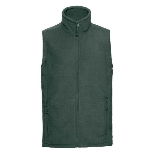Front - Russell Mens Fleece Outdoor Gilet