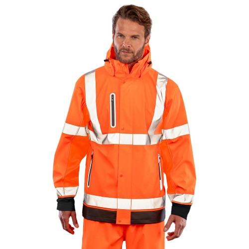 Front - Result Genuine Recycled Unisex Adult High-Vis Safety Vest
