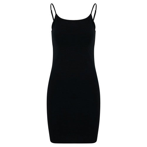 Front - Build Your Brand Womens/Ladies Jersey Stretch Slim Dress