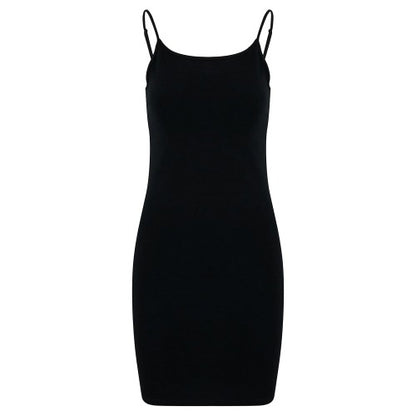 Front - Build Your Brand Womens/Ladies Jersey Stretch Slim Dress