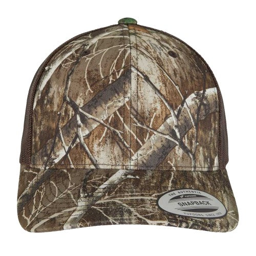 Front - Yupoong 6606RC Retro Tree Camo Classic Trucker Cap