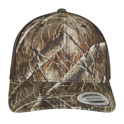 Front - Yupoong 6606RC Retro Tree Camo Classic Trucker Cap