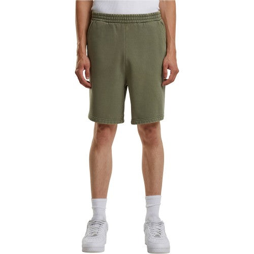 Front - Build Your Brand Mens Vintage Heavyweight Shorts