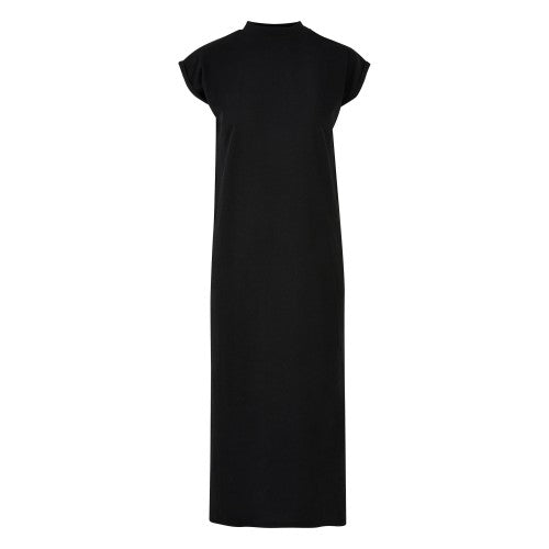 Front - Build Your Brand Womens/Ladies Extended Shoulder Long Midi Dress