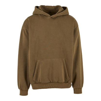 Front - Build Your Brand Mens Vintage Heavyweight Hoodie