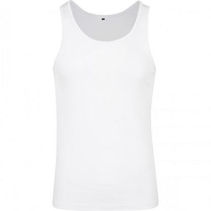 Front - Build Your Brand Mens Plain Tank Top