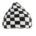 Classic Red-True Pink - Front - Beechfield Checkerboard Beanie
