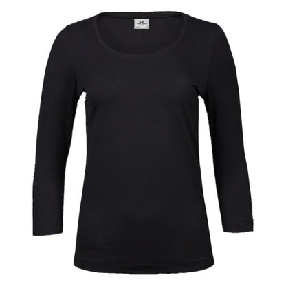 Front - Tee Jays Womens/Ladies 3/4 Sleeve T-Shirt