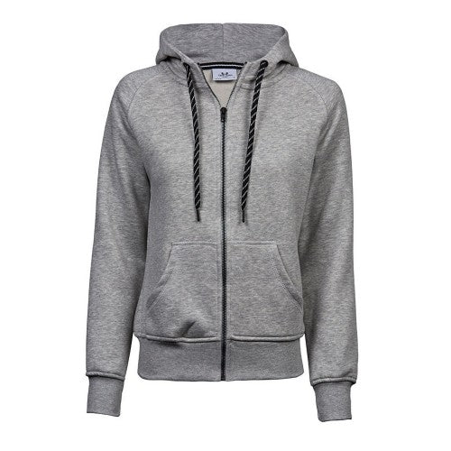Front - Tee Jays Womens/Ladies Fashion Full Zip Hoodie