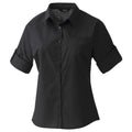 Front - Premier Womens/Ladies "Roll Sleeve" Poplin Shirt
