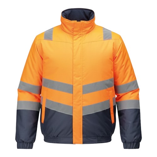 Front - Regatta Professional Mens Pro Classic Hi-Vis Bomber Jacket