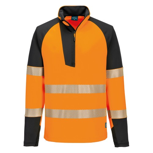 Front - Portwest Mens T172 High-Vis Sweatshirt