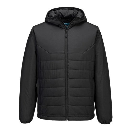 Front - Portwest Mens Professional Insulated Hooded Padded Jacket