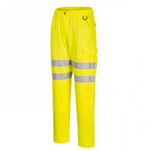 Front - Portwest Mens Eco Hi-Vis Trousers