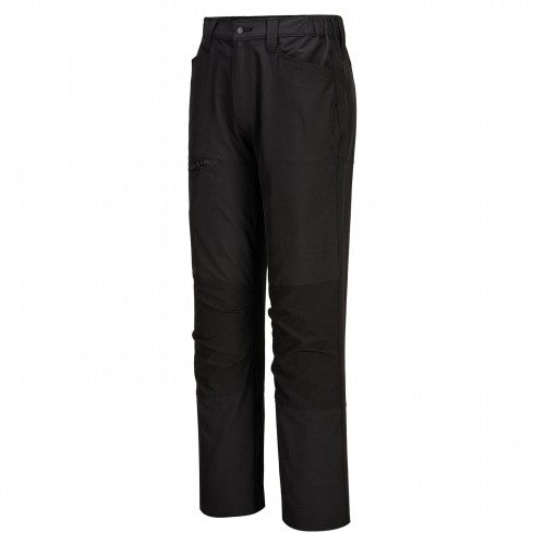 Front - Portwest Mens Stretch Slim Work Trousers