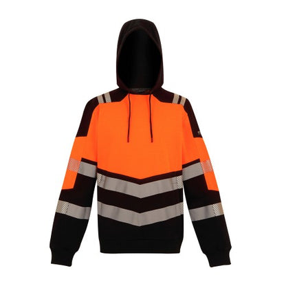 Front - Regatta Professional Unisex Adult X-Pro Class 2 Hi-Vis Hoodie