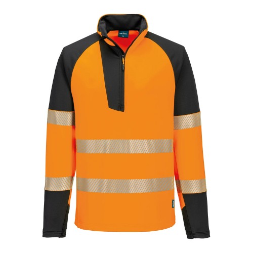 Front - Portwest Mens Hi-Vis Safety Sweatshirt