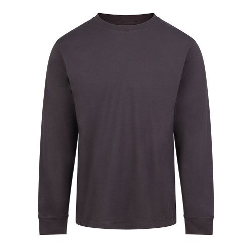 Front - Awdis Mens Plain Long-Sleeved T-Shirt