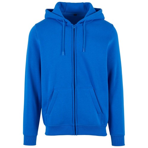 Front - Build Your Brand Mens Heavy Full Zip Hoodie