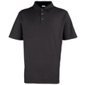 Front - Premier Mens Stud Heavyweight Plain Pique Polo Shirt