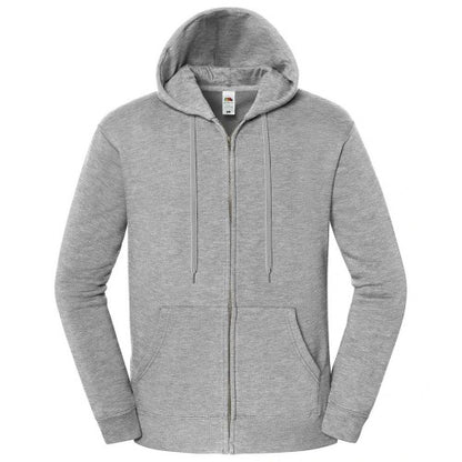 Front - Fruit of the Loom Unisex Adult Iconic Premium Full Zip Hoodie