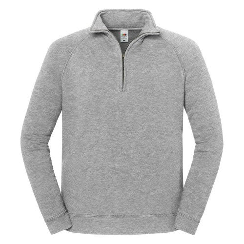 Front - Fruit of the Loom Unisex Adult Iconic Premium Quarter Zip Sweatshirt
