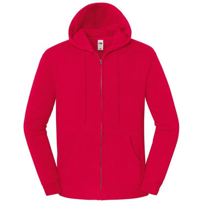 Front - Fruit of the Loom Unisex Adult Iconic Premium Full Zip Hoodie