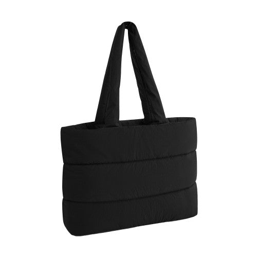 Front - Bagbase Quilted Tote Bag