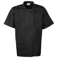 Front - Premier Unisex Short Sleeved Chefs Jacket / Workwear