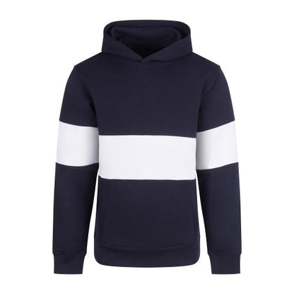 Front - Front Row Unisex Adult Heavyweight Panelled Hoodie